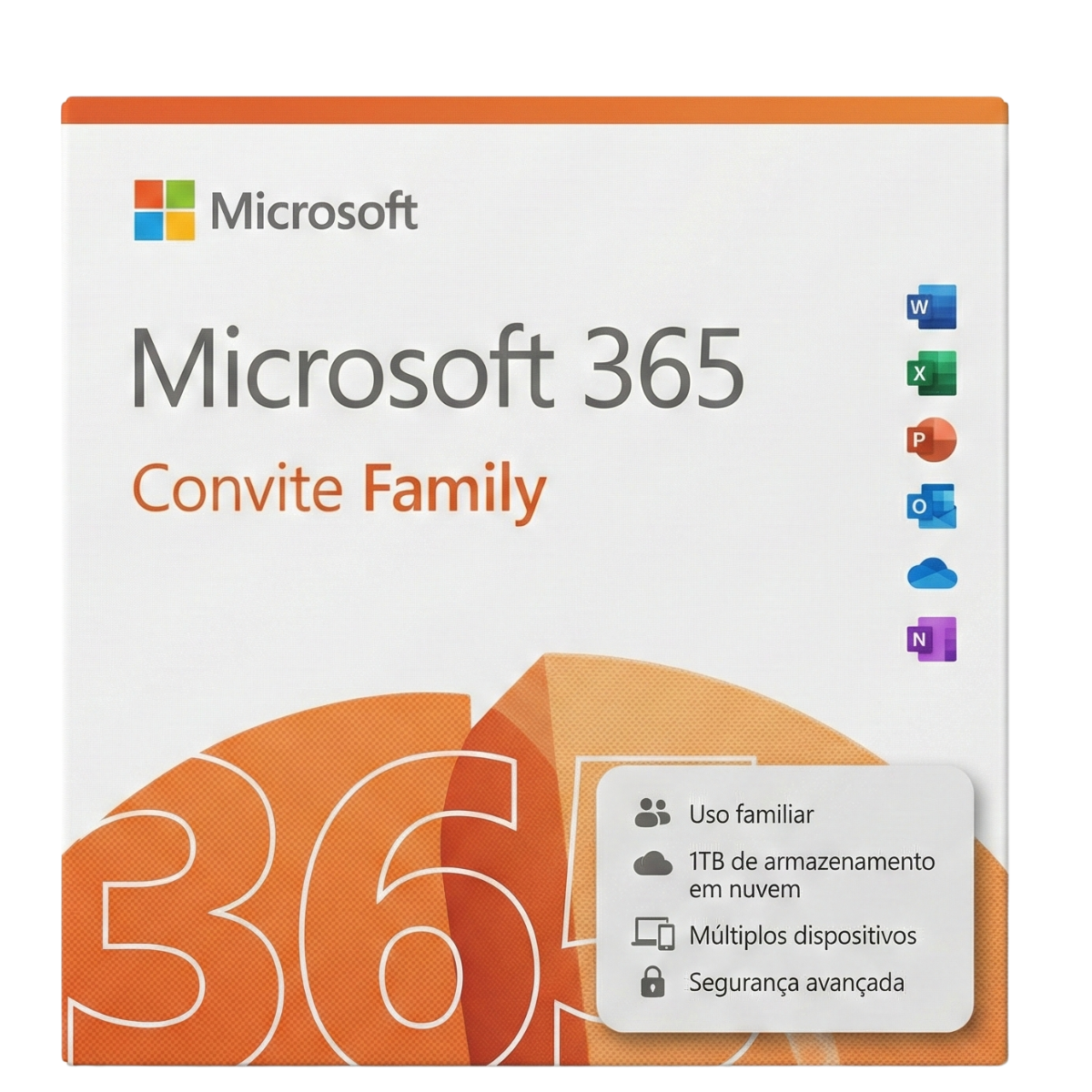 Microsoft Office 365 Convite Family  ( 1 TB ) Onedrive 5 Dispositivos